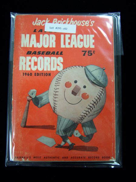 Lot Detail - Jack Brickhouse’s Lastest Major League Baseball Records- 1960