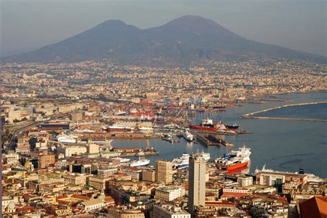 Aerial View Of Naples City With Mount Vesuvius Royalty Free Stock Photo - Image: 11528705