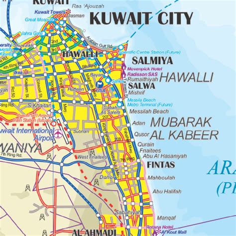 Kuwait Bus Map