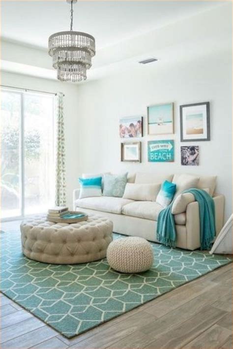 45+ Stunning Small Beach Condo Decorating Ideas - Craft and Home Ideas | Beachy living room ...