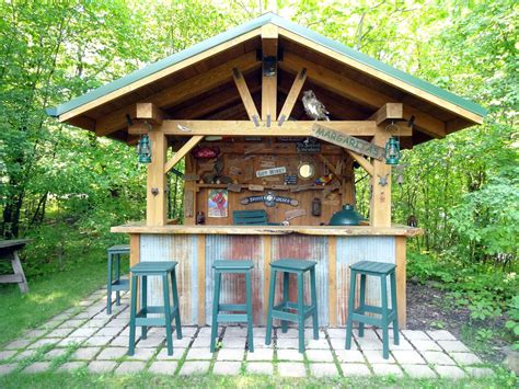 Beautiful tiki bar ideas for backyard that look beautiful | Rustic outdoor bar, Outdoor remodel ...
