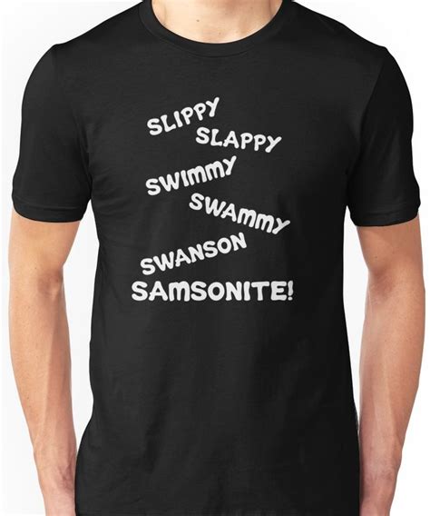 Slippy... Slappy... Swimmy... Swammy... SAMSONITE! Essential T-Shirt by movie-shirts | Movie ...