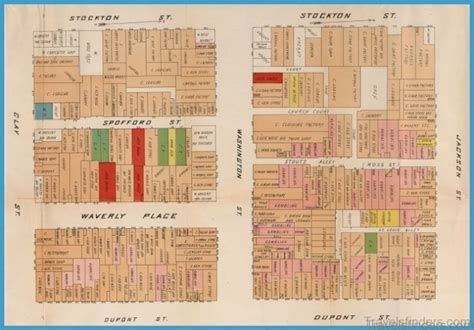 San Francisco Chinatown Map - TravelsFinders.Com