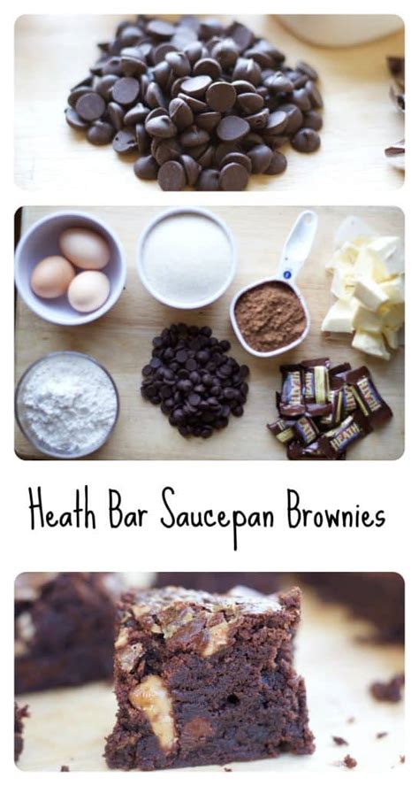 Heath Bar Saucepan Brownies - Erin Brighton