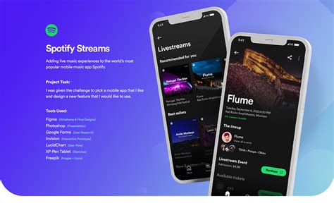 Spotify Streams on Behance