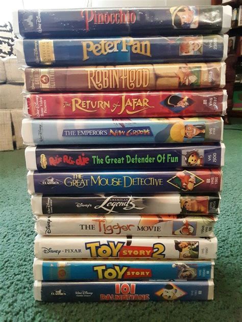 Walt Disney VHS movies lot of 12, clamshell cases Peter pan Toy Story Tigger #3 | eBay