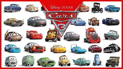 Disney Pixar Cars 3 All Characters Cars 2017 | Disney cars wallpaper ...