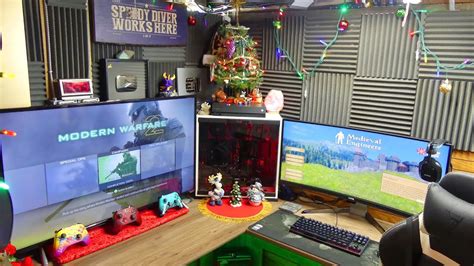 2018 ULTIMATE CHRISTMAS Gaming Room Setup SPECTACULAR!!! - YouTube