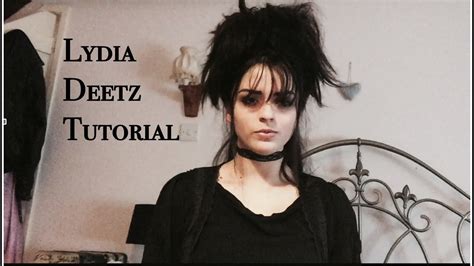 Lydia Deetz Makeup and Hair Tutorial - YouTube