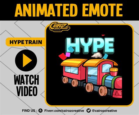 Animated Hype Train Twitch Emotes, Discord Emoji, Sub Hype Twitch Emotes, Train Twitch Emotes ...