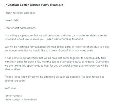 How You Can Attend Dinner Invitation Email Example With Minimal Budget | Dinner Invitation Em...