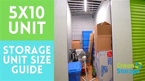 Storage Unit Size Guide: 5x10 Unit | How to Pack Your Storage Unit | Green Storage Canada - YouTube