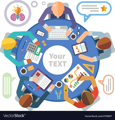 Business meeting Royalty Free Vector Image - VectorStock