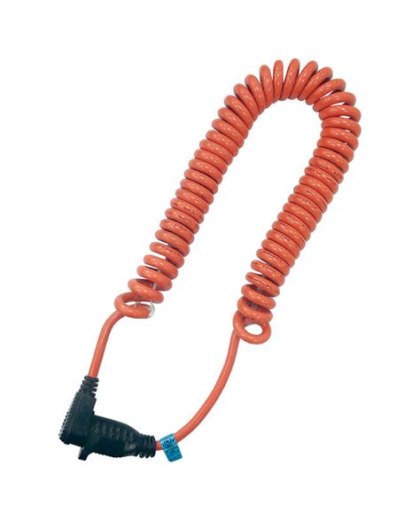 Coiled Extension Tool Cord 3ft to 10ft Orange - Warren Pipe and Supply