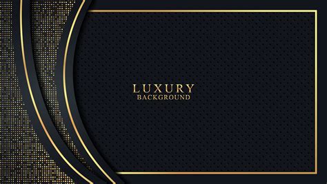 Luxury Black and Gold Background with Elegant Frame