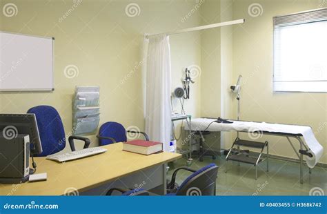 Hospital Doctor Room with Equipment and Desk Stock Image - Image of medical, equipment: 40403455