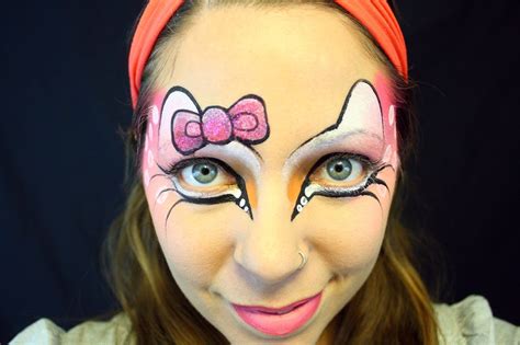 Cute Hello Kitty "Eye Design" | Eye design, Hello kitty, Face painting