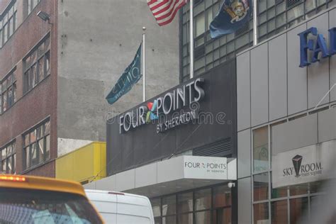 The Entrance of Four Points by Sheraton New York Downtown - Marriott Hotels. Editorial ...