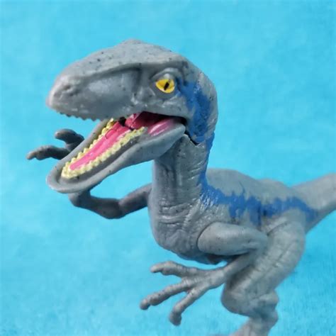 JURASSIC WORLD FALLEN Kingdom Attack Pack Velociraptor BLUE Posable Dinosaur $9.90 - PicClick