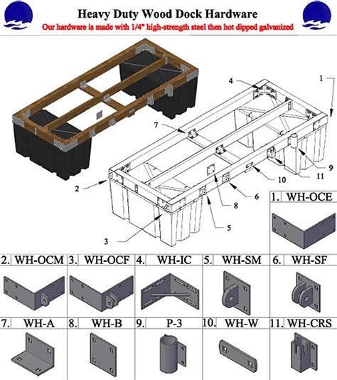 Wood Marne Dock Plan Kits