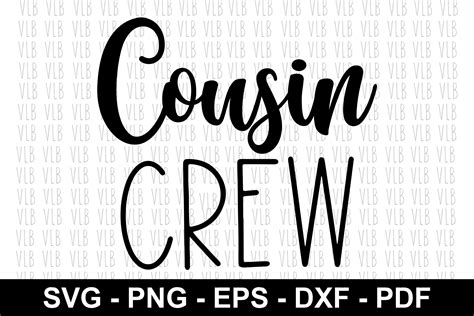 COUSIN CREW SVG for Cricut or Silhouette Cousin Svg Crew | Etsy