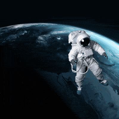 Astronaut Floating In Space Gif