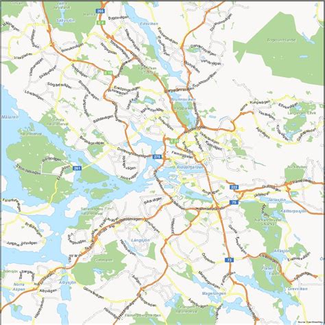 Map of Stockholm, Sweden - GIS Geography