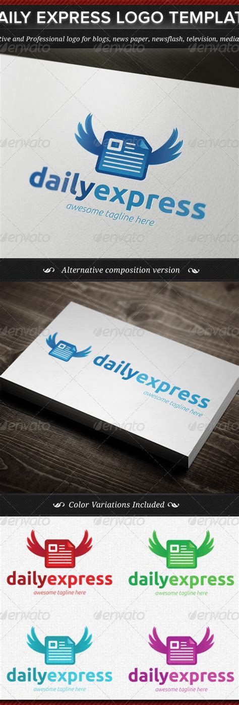 Daily Express News Logo Template by gbs | GraphicRiver