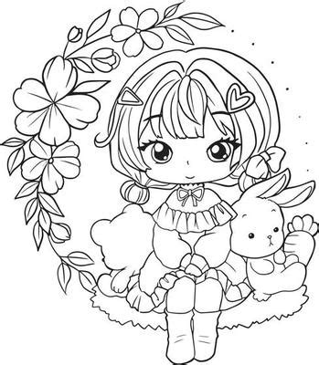 Kawaii Coloring Pages Vector Art, Icons, and Graphics for Free Download