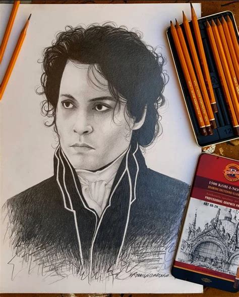 Jonhy deep Ichabod Crane : r/Portraitart