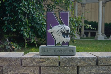 Northwestern Wildcats Mascot Garden Statue