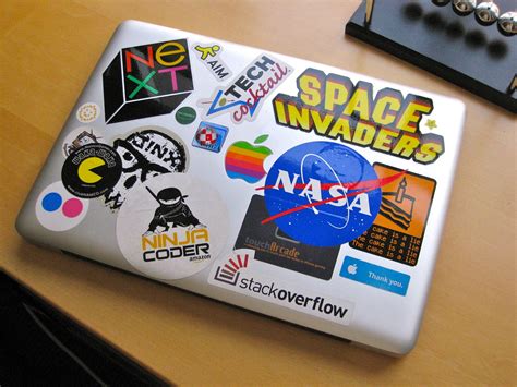 MacBook stickers | Just added the NASA sticker, which came f… | Flickr