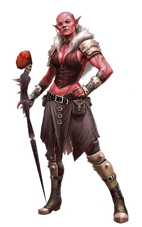 Scarlet Hornet - Hobgoblin Sorceress | Hobgoblin, Dungeons and dragons characters, Character ...