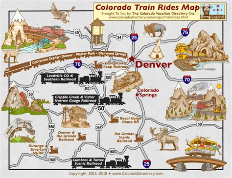 Map of Train Rides and Railroads in Colorado Colorado Tourism, Colorado Map, Road Trip To ...