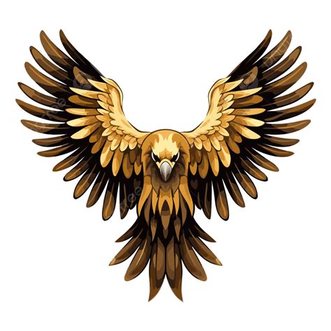 Eagle Wing Clipart Golden Eagle With Wings Spread Vector, 41% OFF