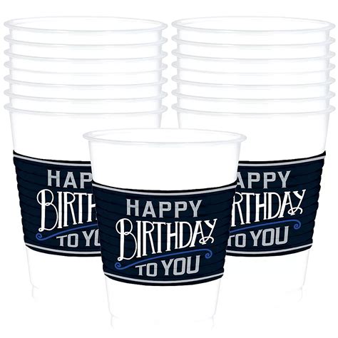 Happy Birthday Classic Plastic Cups 25ct | Party City