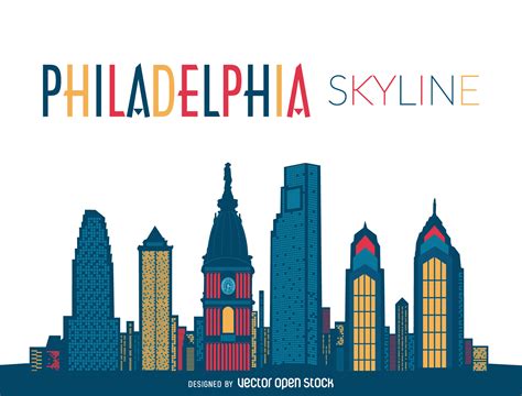 Philadelphia Skyline Outline | Free download on ClipArtMag