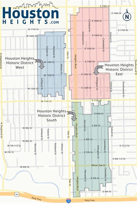 2020 Update: Houston Heights Map | Four Fantastic New Houston Heights Maps