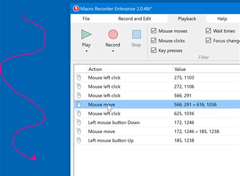 Macro Recorder - Editing macros