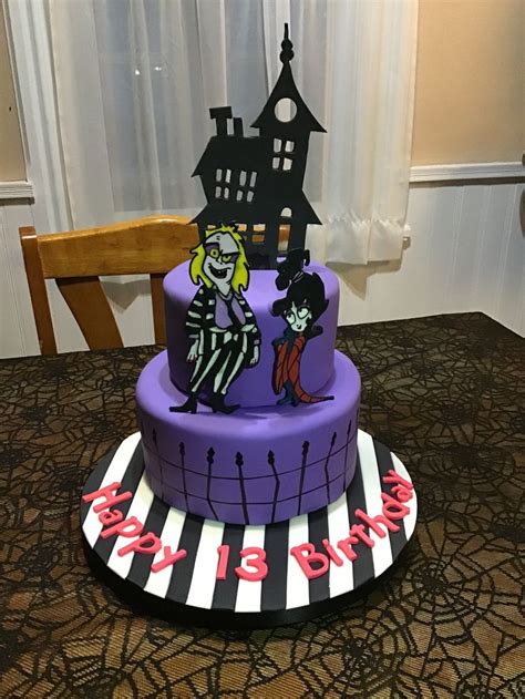 Beetlejuice cake made by Emily Barnes-Foley | Halloween birthday cakes ...