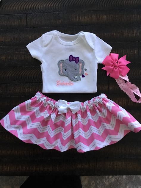 Newborn Baby Girl Outfit Girl Elephant Outfit Baby Shower | Etsy