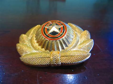 ORIGINAL VTG GOLD Leaf Russian Army Officer Uniform Hat Cap Badge Cockade Metal £42.82 - PicClick UK