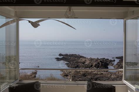 sea view from a balcony 7323118 Stock Photo at Vecteezy