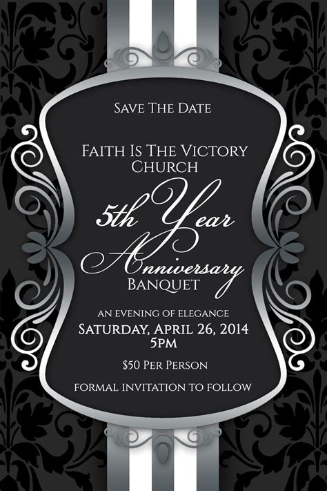 7+ Best Church Anniversary Invitation Cards – Repli Counts Template ...