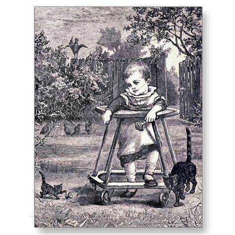 "Baby" Vintage Book Illustration Postcard | Zazzle.com | Vintage ...