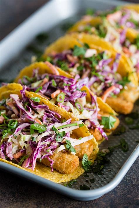 Easy Fish Tacos with Citrus Greek Yogurt Slaw - Nutmeg Nanny