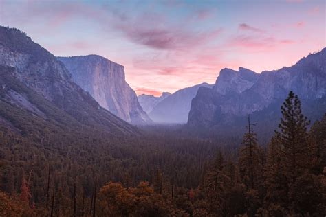 Yosemite National park During The sunrise. My first time attempting ...