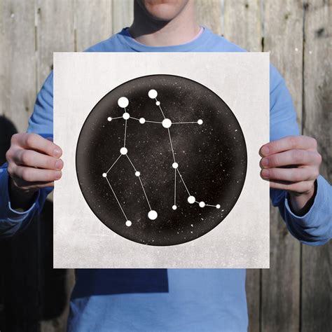 Gemini Constellation Art Print - Zodiac Constellations - Touch of Modern