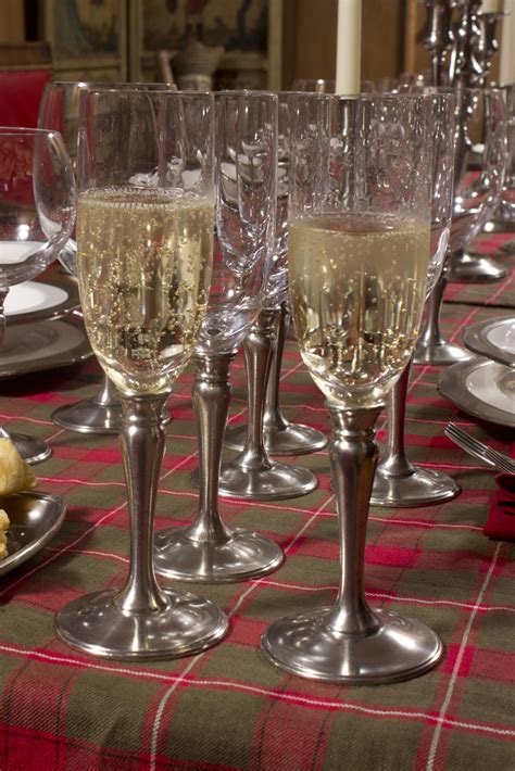 Match Pewter Crystal with Champagne Glasses | Setting the to… | Flickr