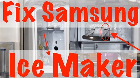 How to Fix Samsung Ice Maker - YouTube Ice Maker Repair, Refrigerator ...